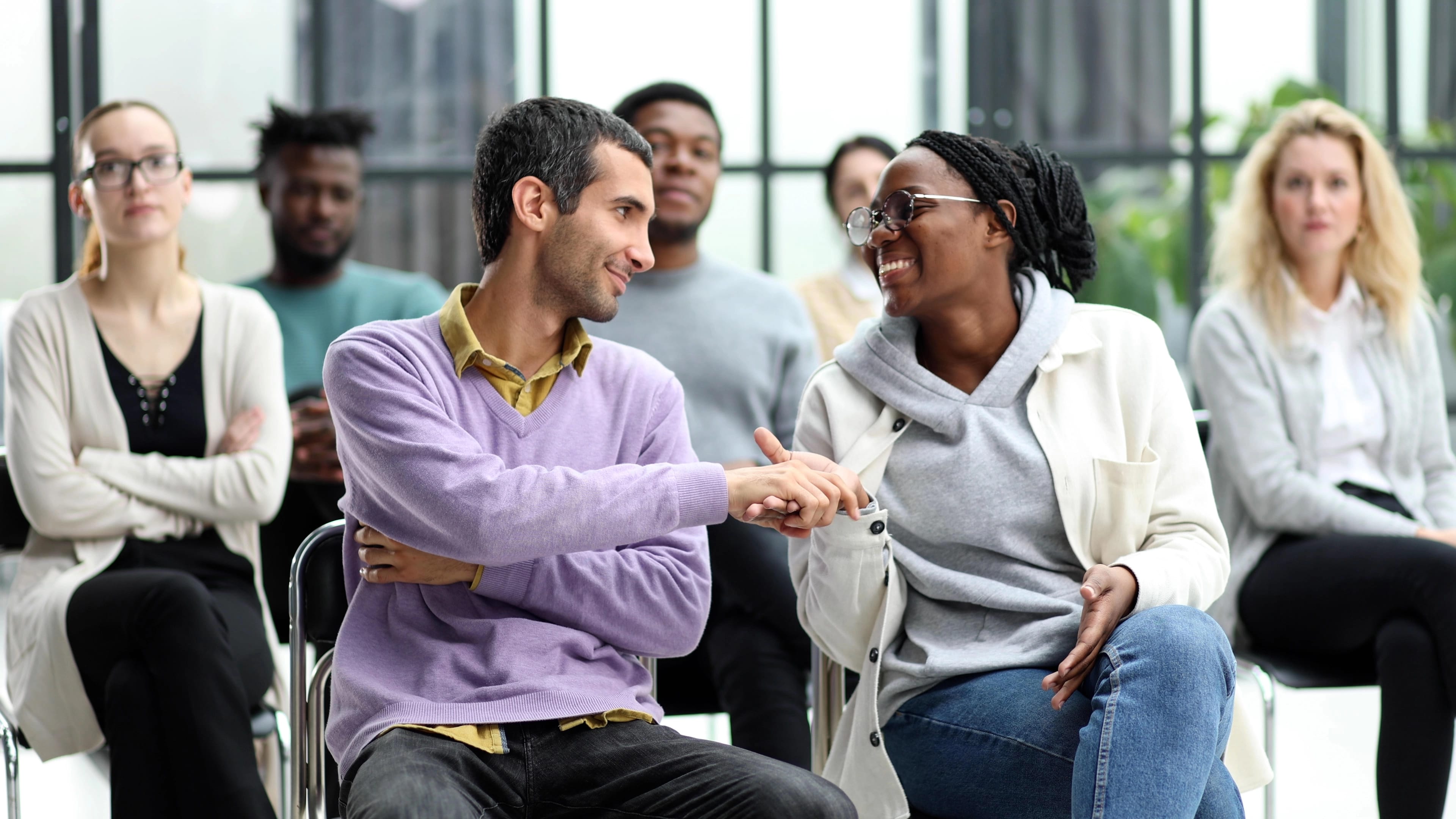 Professional workforce training session with engaged participants